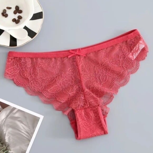 Women’s 6pc Lace Semi-Sheer Bikini Panties Set - Picture 10 of 10